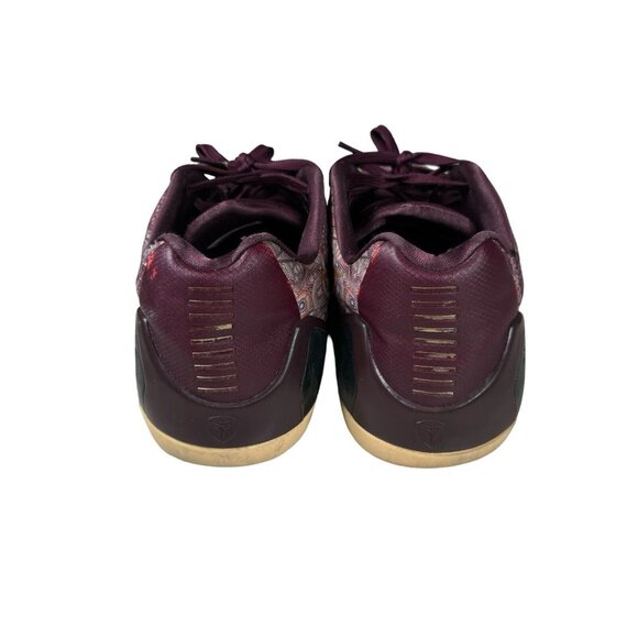 Nike Shoes Kobe 9 EM Low Silk Sz 12.5 Men\'s - Merlot Red Metallic Gold [NO‎ BOX]